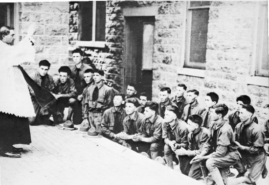 St. Donato, Blessing of soldiers, 1917 (1985 Calendar)